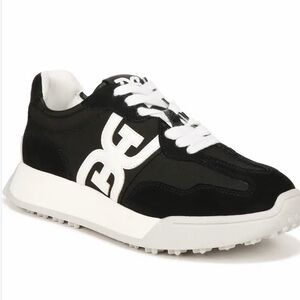 Sam Edelman Black and White Langley Sneakers